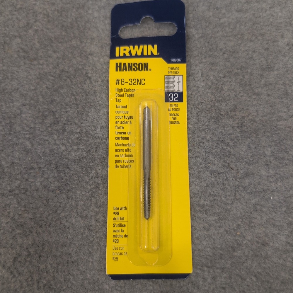 Irwin Hanson 8 32NC High Carbon Steel Taper Tap Threading Tool - Picture 1 of 2